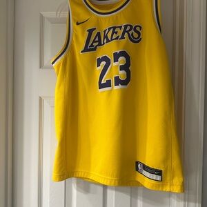 Nike Lakers Yellow and Purple Jersey - LeBron James